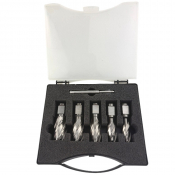 7Pce HSS Rotabor Cutter Set 14,16,18,20,22x30mm + 2xPins