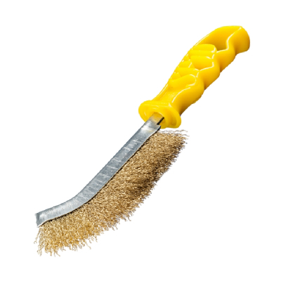 Spid Plastic Handled Pure Brass Scratch Brush